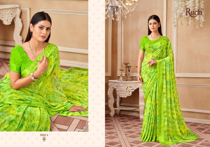 Cherry 42 By Ruchi Chiffon Daily Wear Sarees Suppliers In India